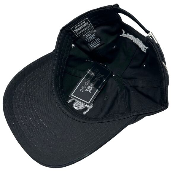 Primitive Skate Men's X Megadeth Vic Strapback Hat Cap in Black - Picture 5 of 5